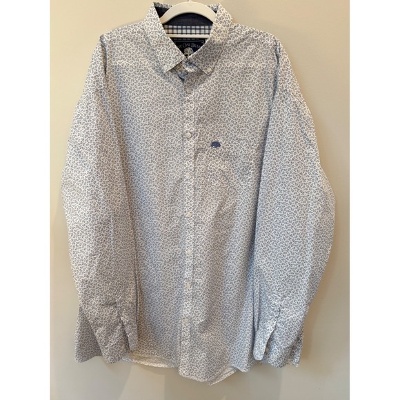 Live Oak Brand Other - Live Oak Brand Mens XXL White Blue Paisley Button Down Long Sleeve Shirt Classic